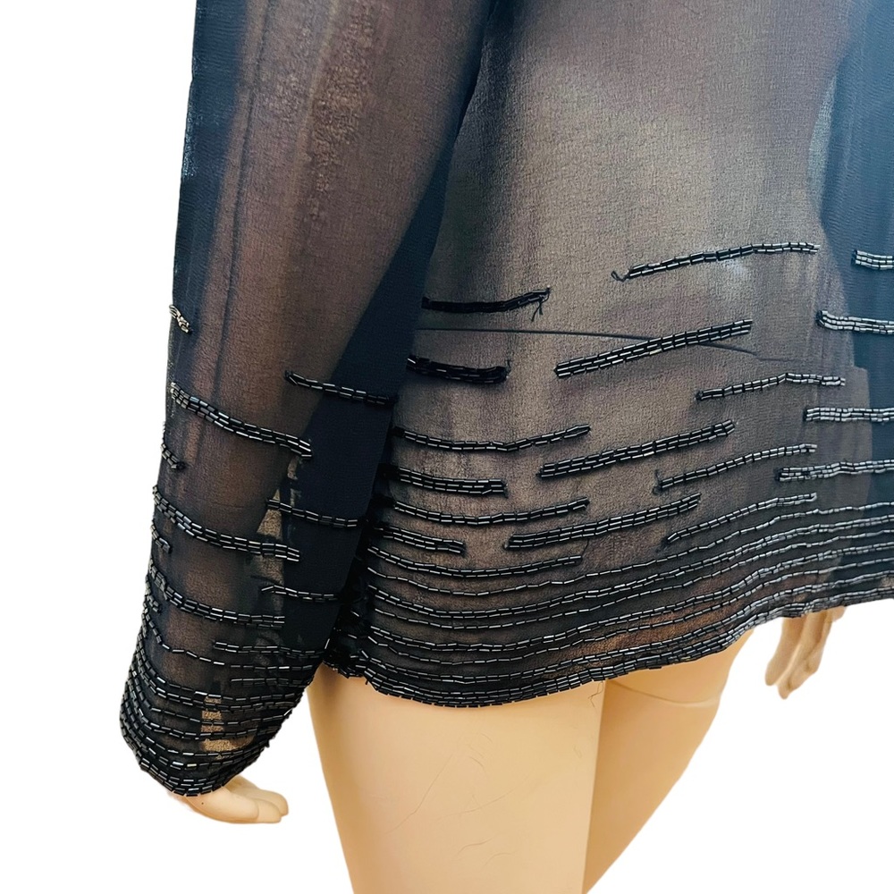 New Without Tag Cache Vintage Cape Size M Sheer B… - image 8